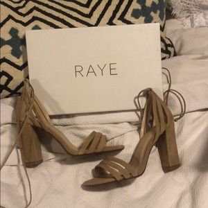 RAYE Shoes - Brand new Raye tan suede heels RAYE Shoes - Brand new Raye tan suede heels
